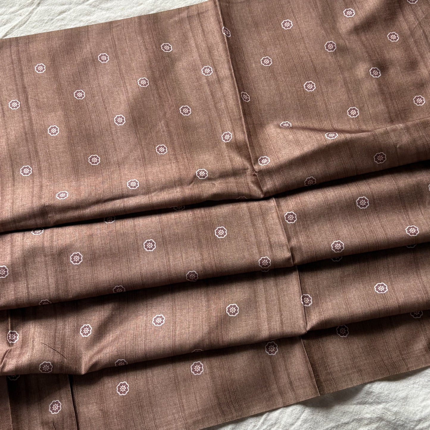 Cream Semi Tussar Printed Saree