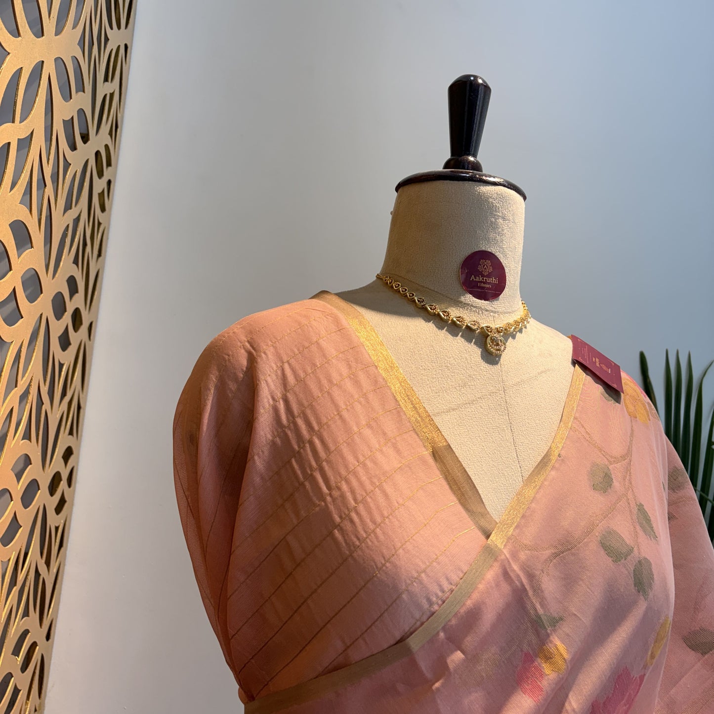 Pastel Pink Handloom Cotton Saree