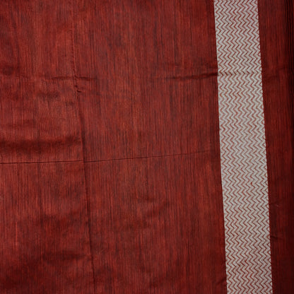 Brown Woven Cotton Saree