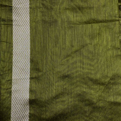 Green Woven Cotton Saree