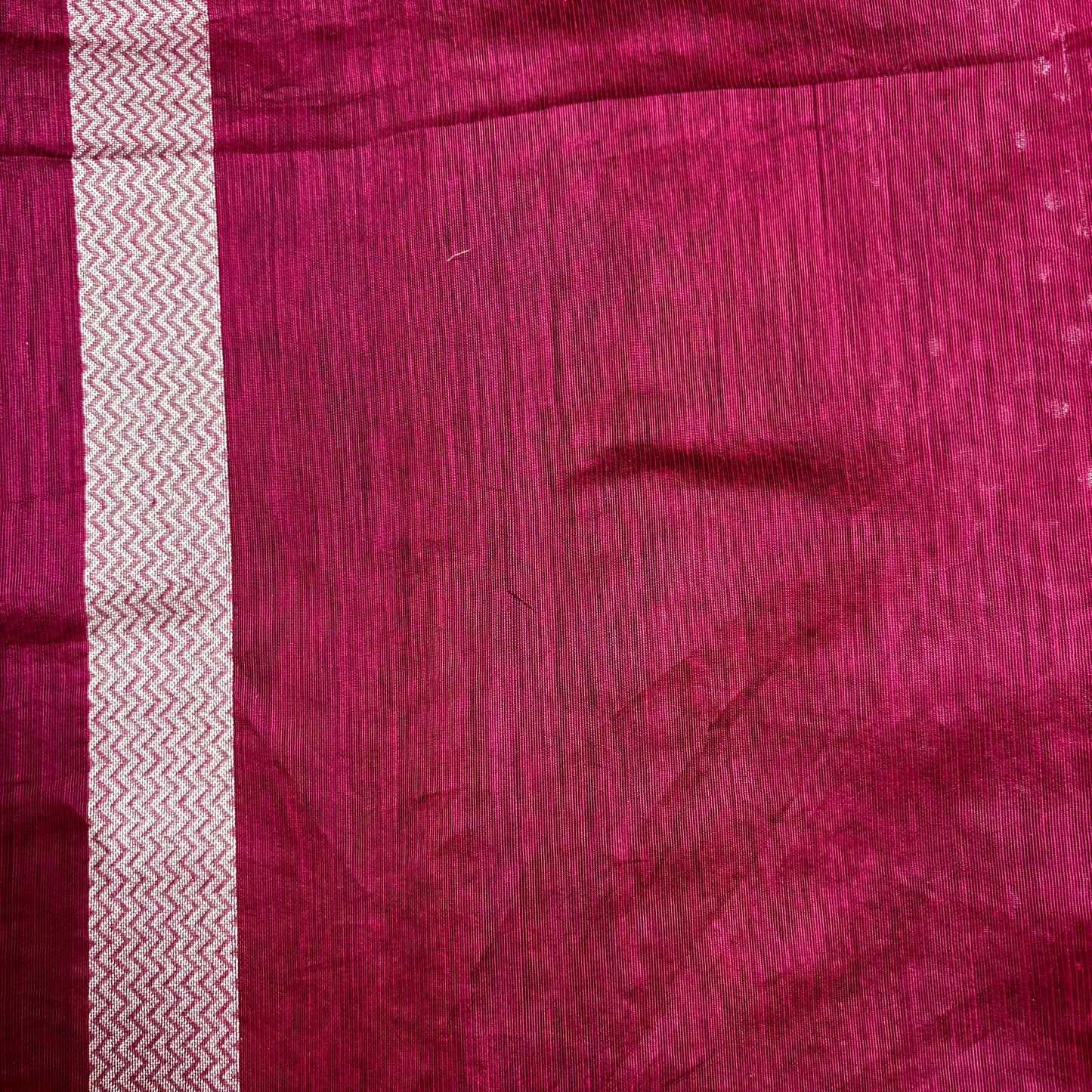 Burgandy Woven Cotton Saree