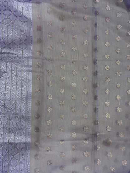Lavender Soft Cotton Saree